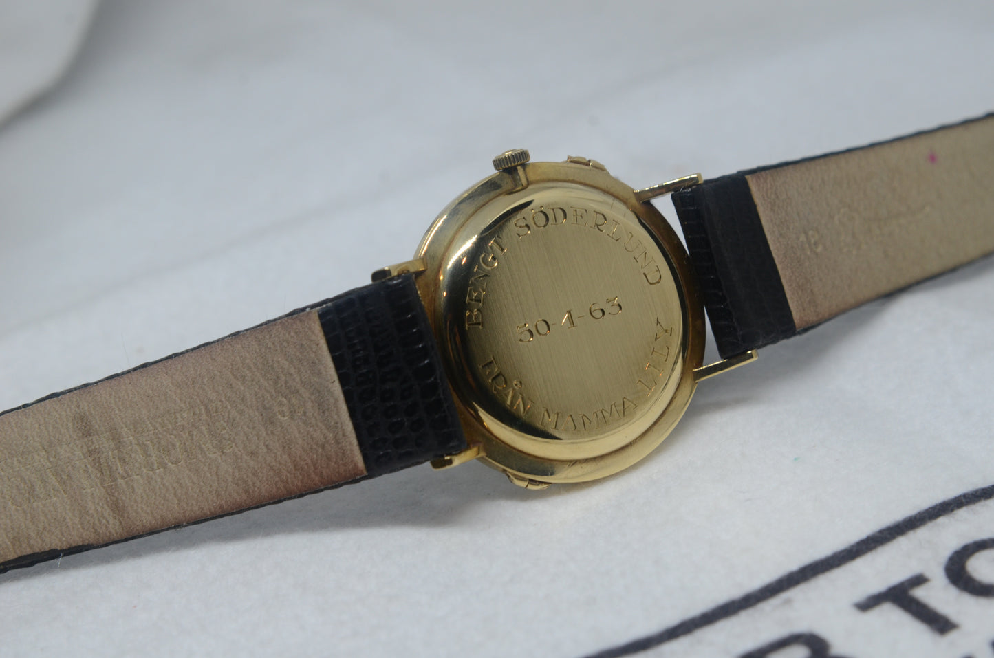 Vintage 1960's 18K Military Swiss Made Movado Watch Cal 246