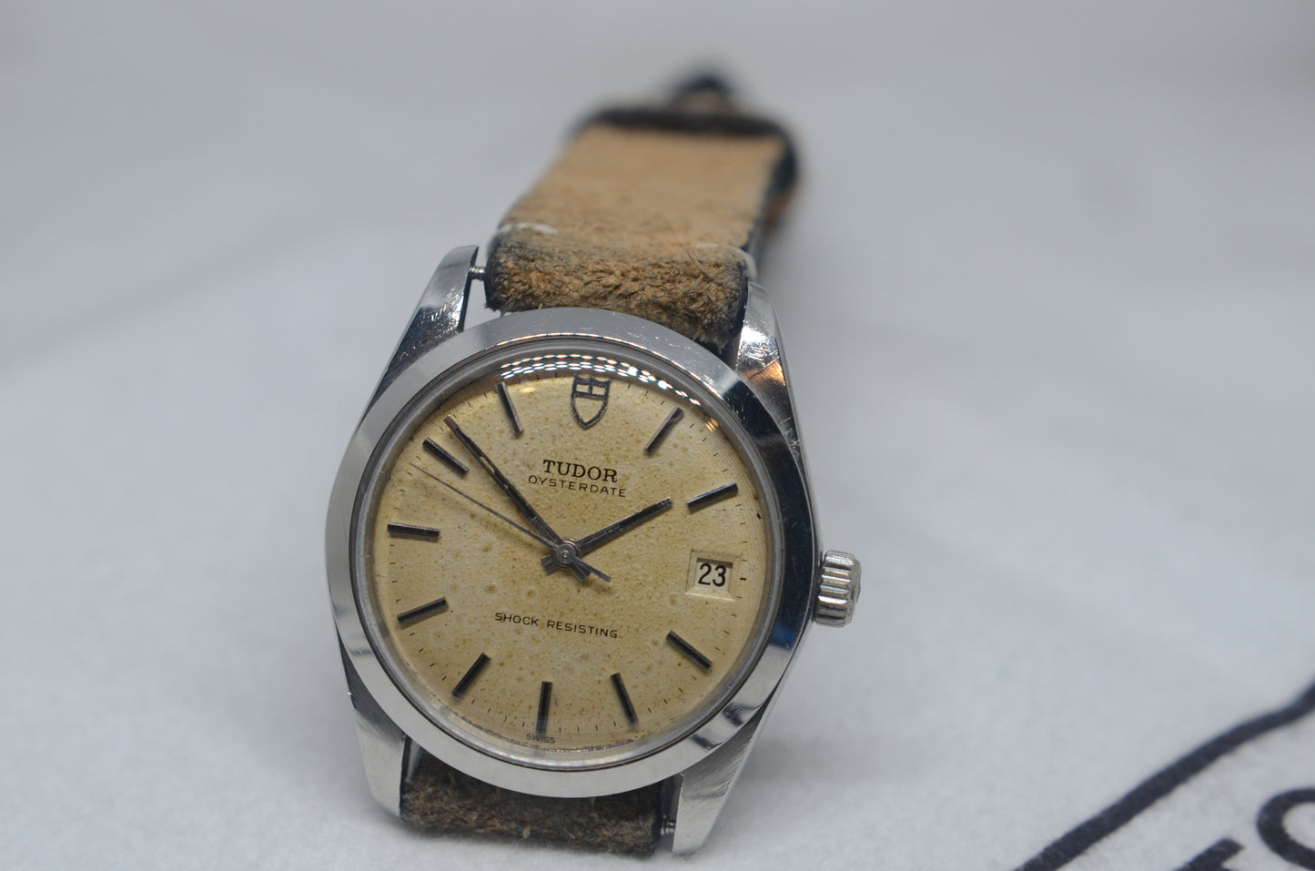 Vintage 1968's Tudor Oyster Date with Rare Eggshell Patina Dial