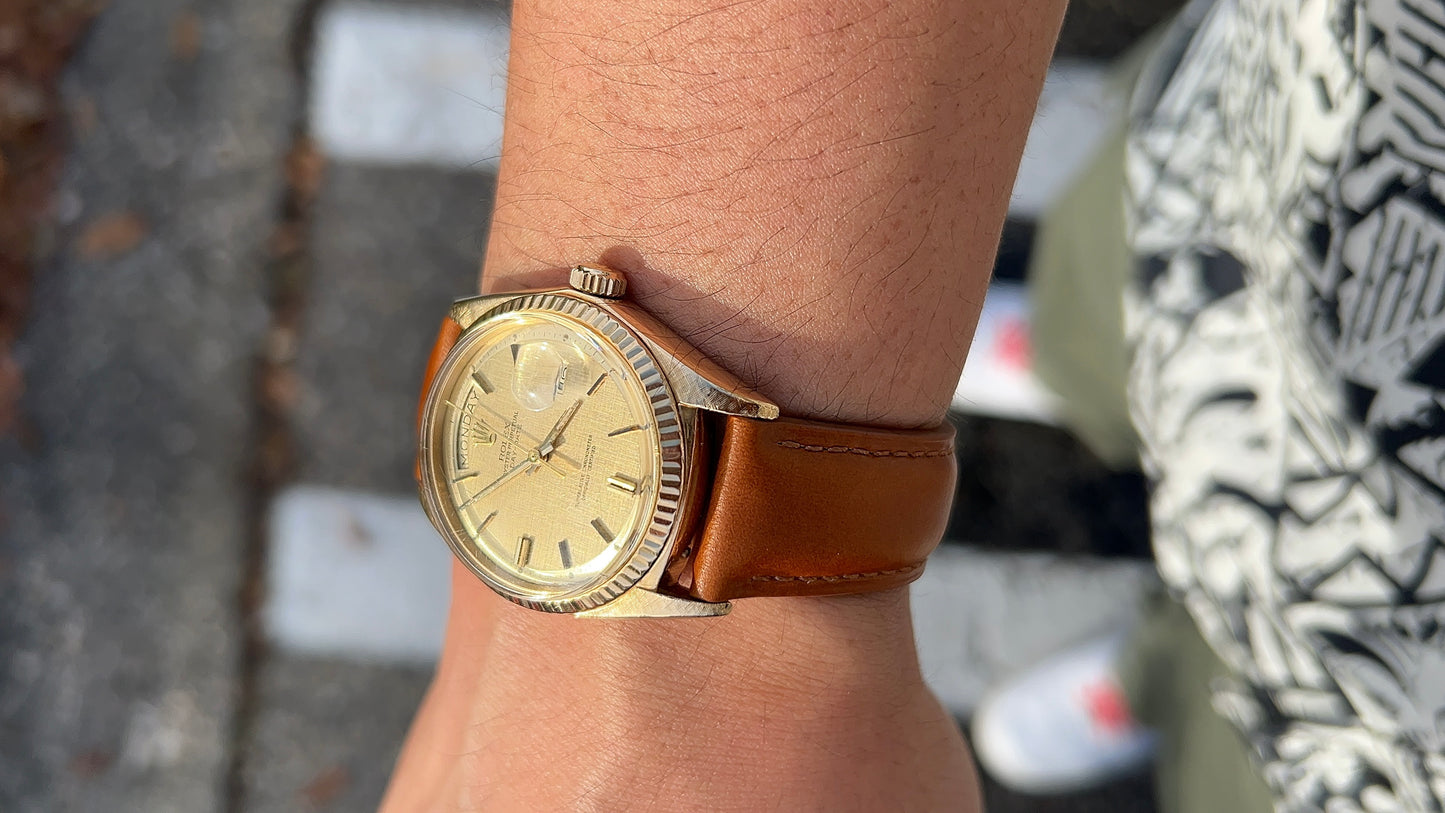 Vintage 18k Solid Gold 1803 Rolex Day-Date Watch from 1972's